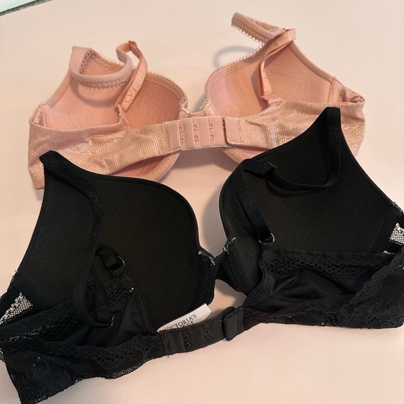 Victoria Secret Lined Push Up Bra 32C ( set of 2) - Picture 2 of 2